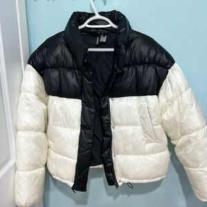 Puffer Jacket Black/White by H&M (*New)